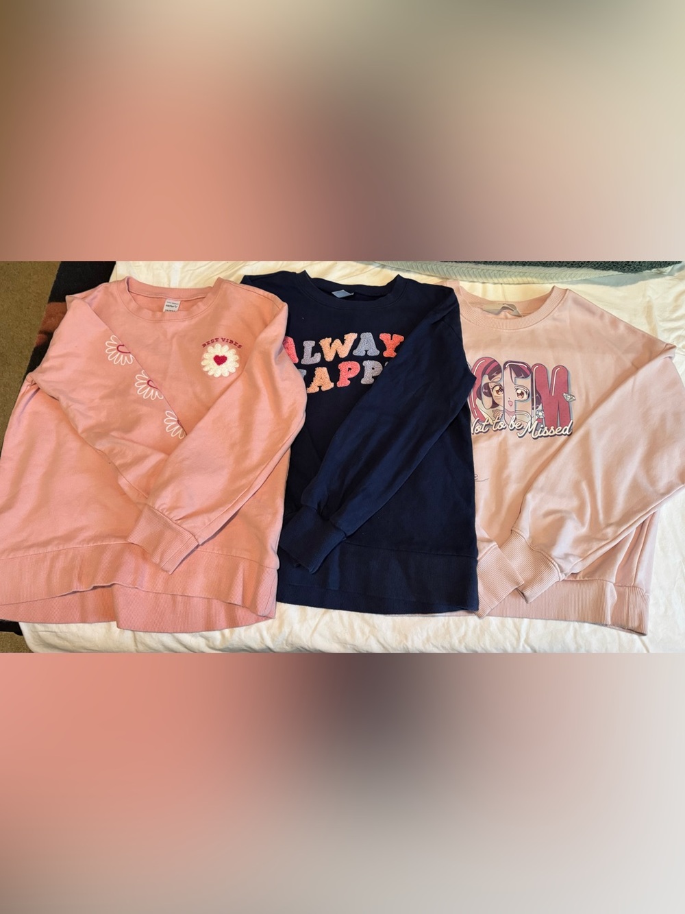 Carter's Navy 'Always Happy' Kids Graphic Pullover Sweatshirt